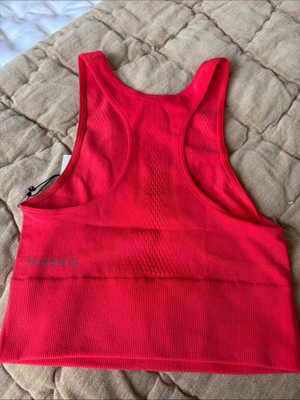 Lululemon SLNSH Red Cropped Tank Top - Picture 4 of 4